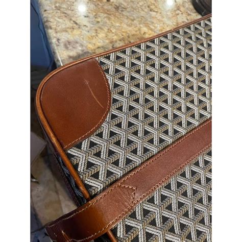 goyard suitcase vintage|Goyard luggage tag.